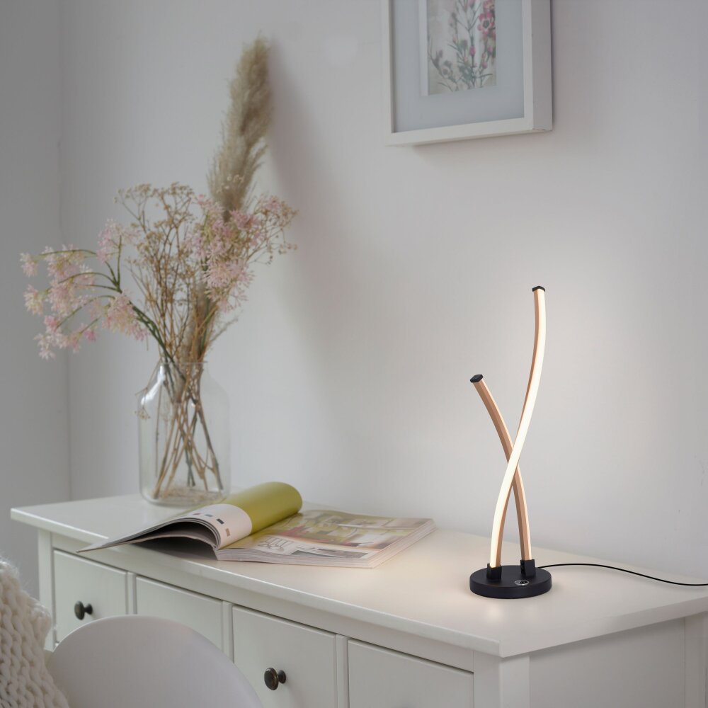 Paul Neuhaus POLINA Lampada da tavolo LED Nero, 1-Luce main product photo