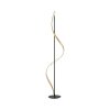 Paul Neuhaus QSWING Lampada da terra LED Antracite, Oro, 1-Luce, Telecomando