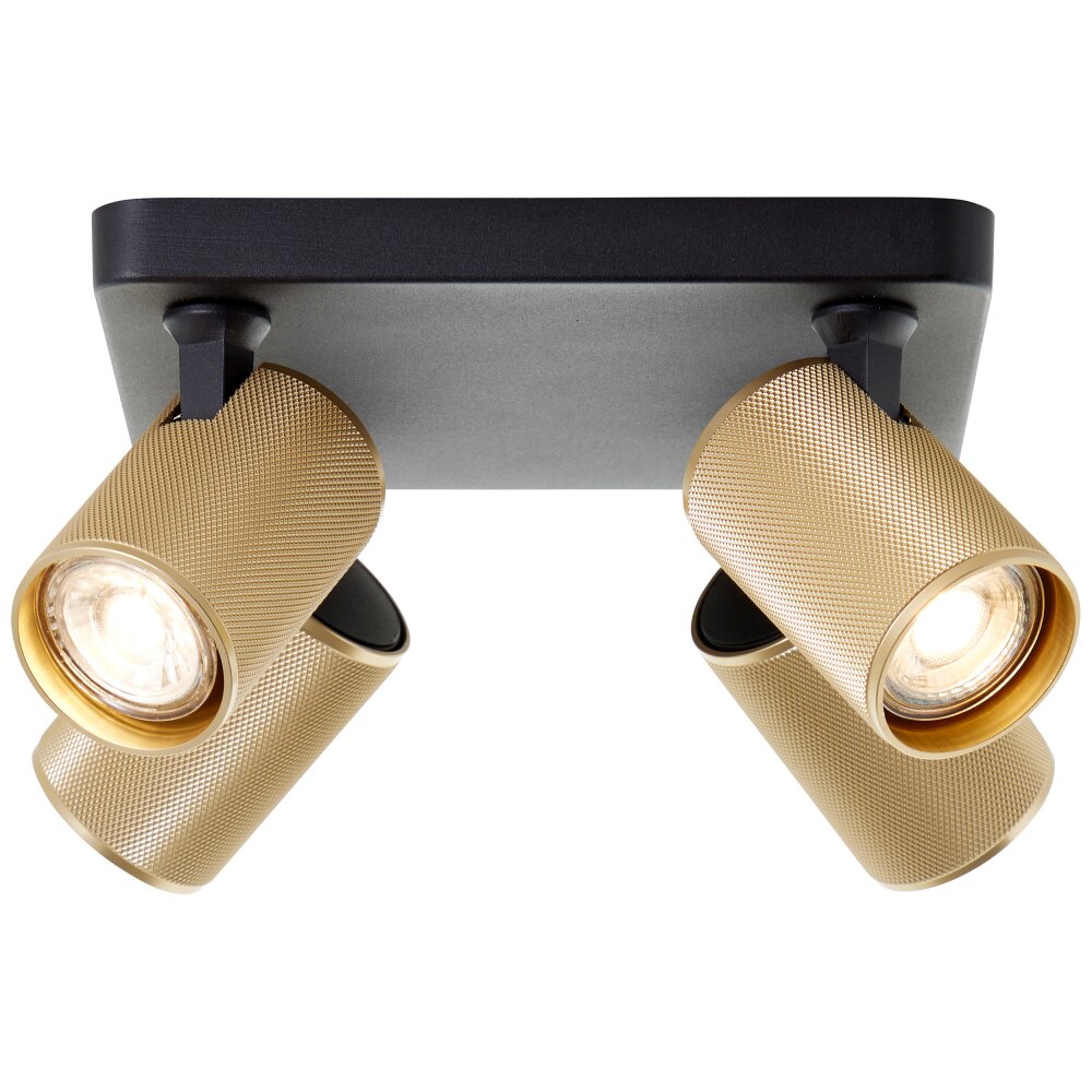 Brilliant Marty Plafoniera Nero, 4-Luci main product photo