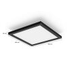 Philips Hue Aurelle Plafoniera LED Nero, Bianco, 1-Luce