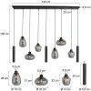 Steinhauer Reflexion Lampada a Sospensione LED, 9-Luci