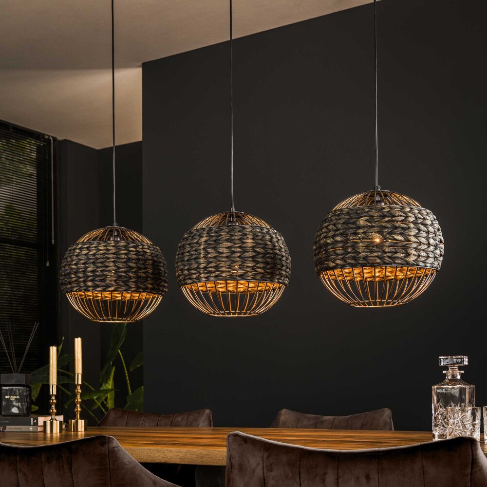 Burgase Lampada a Sospensione Antracite, 3-Luci main product photo
