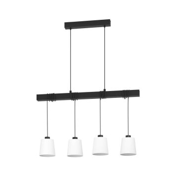 Eglo TOWNSHEND Lampadario a sospensione Nero, 4-Luci