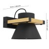 Eglo MACCLES Applique Nero, 1-Luce