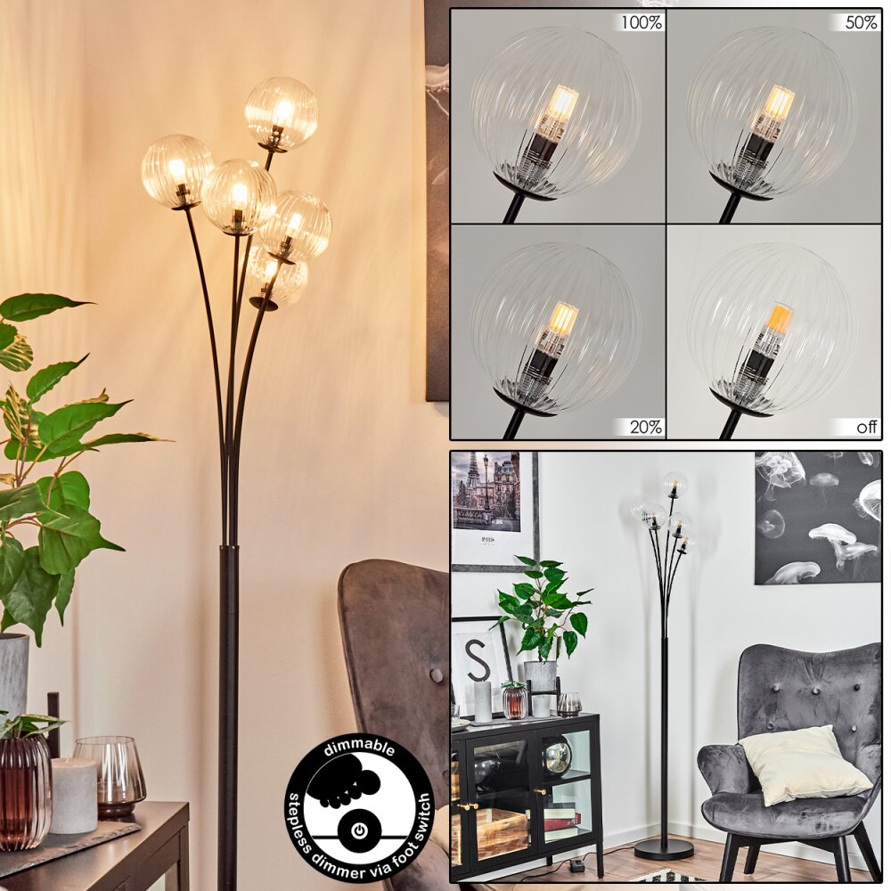 Bernado Lampada da terra Nero, 5-Luci main product photo