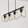 Lauden Lampada a Sospensione Vetro 15cm Chiaro, 4-Luci