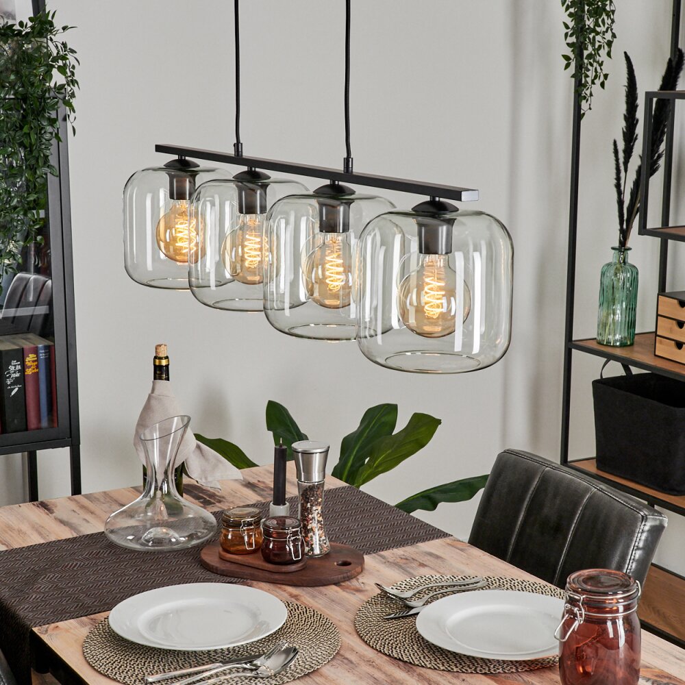Lauden Lampada a Sospensione Vetro 20cm Chiaro, 4-Luci main product photo