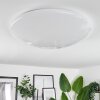 Melres Plafoniera LED Bianco, 1-Luce, Telecomando