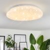 Esgos Plafoniera LED Bianco, 1-Luce, Telecomando