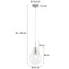 Steinhauer Glass light Lampada a Sospensione Acciaio inox, 1-Luce