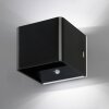 FHL easy Magnetics Applique da esterno LED Nero, 1-Luce, Sensori di movimento