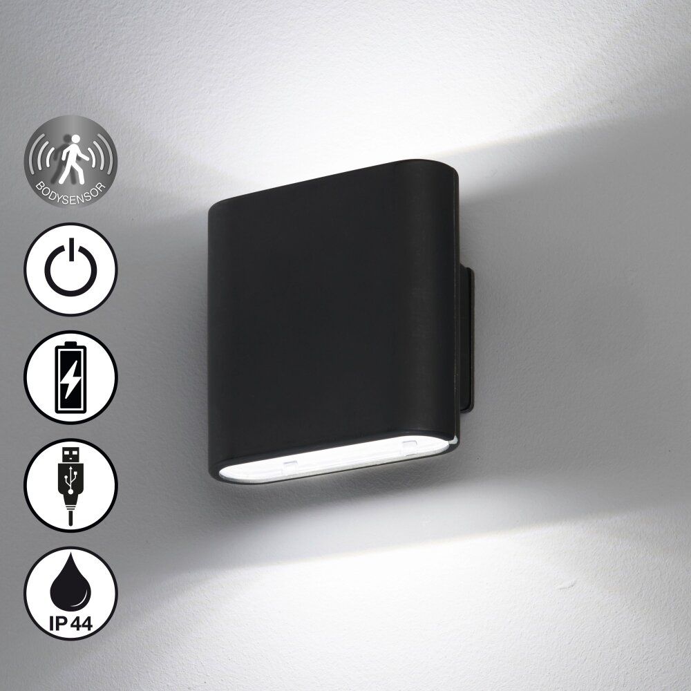 FHL easy Magnetics Applique da esterno LED Nero, 2-Luci, Sensori di movimento main product photo