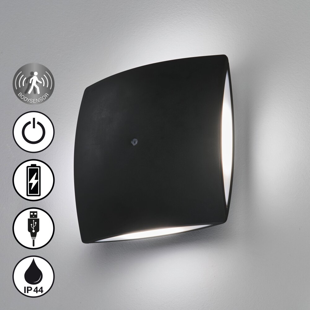 FHL easy Magnetics Applique da esterno LED Nero, 4-Luci, Sensori di movimento main product photo