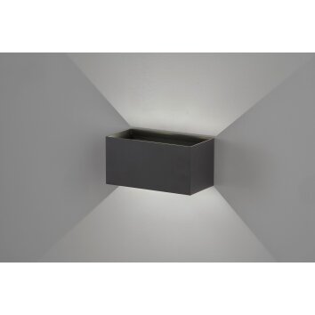 Fischer & Honsel Wallo Applique LED Nero, 4-Luci