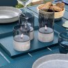 Brilliant Bougie Set di 3 apparecchi da tavolo per esterni LED Grigio, 1-Luce