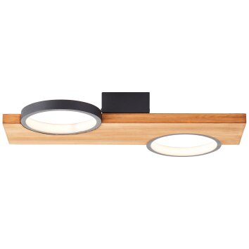 Brilliant Cheesy Plafoniera LED Nero, 1-Luce