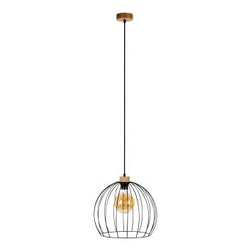 Lecueder Lampada a Sospensione Legno chiaro, 1-Luce