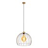 Lecueder Lampada a Sospensione Legno chiaro, 1-Luce