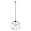 Lecueder Lampada a Sospensione Legno chiaro, 1-Luce