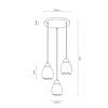 Nacimiento Lampada a Sospensione Legno chiaro, 3-Luci