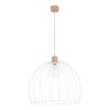 Lecueder Lampada a Sospensione Legno chiaro, 1-Luce