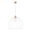 Lecueder Lampada a Sospensione Legno chiaro, 1-Luce