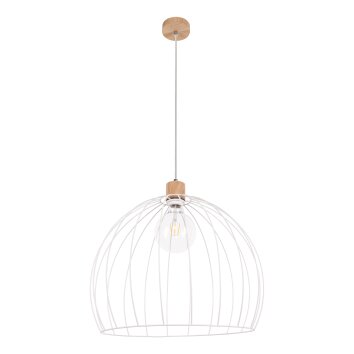 Lecueder Lampada a Sospensione Legno chiaro, 1-Luce