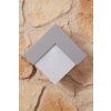 LUTEC GEOMETRY Applique da esterno Argento, Bianco, 1-Luce