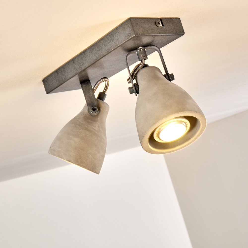 Lomma Plafoniera Grigio, 2-Luci