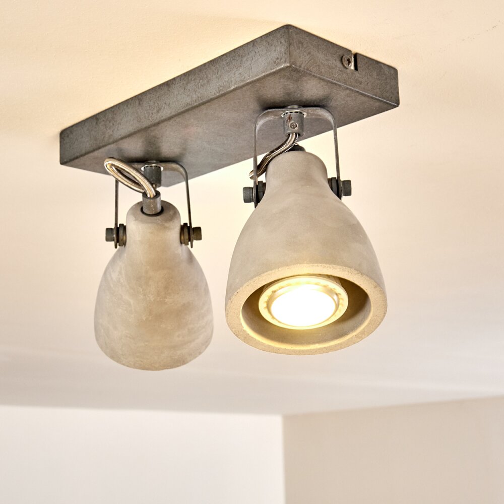 Lomma Plafoniera Grigio, 2-Luci