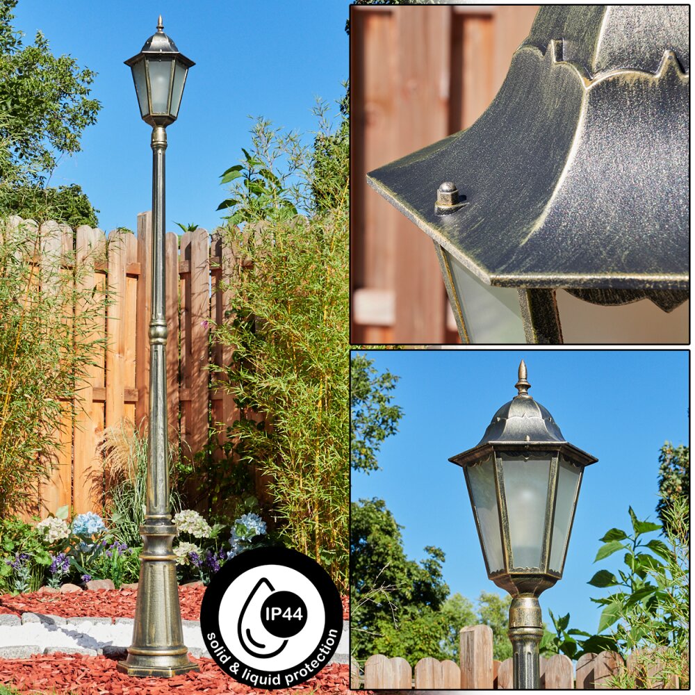 Hongkong Lampioncino Segnapasso Oro, Nero, 1-Luce main product photo