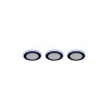 Trio ARGUS Lampada da incasso - Set di 3 LED Nero, 6-Luci, Telecomando, Cambia colore
