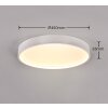 Trio DOHA Plafoniera LED Bianco, 1-Luce