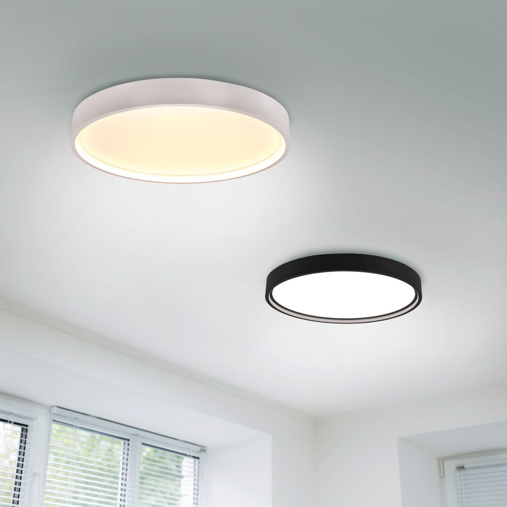 Trio DOHA Plafoniera LED Nero, 1-Luce main product photo