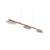 Trio Merton Lampada a Sospensione LED Ottone, 3-Luci