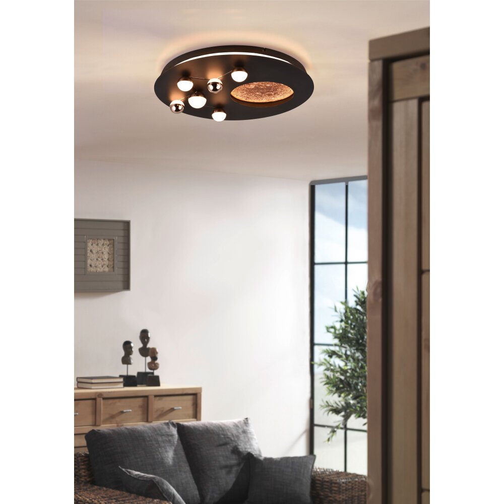 Trio Zodiac Plafoniera LED Oro, Nero, 1-Luce main product photo