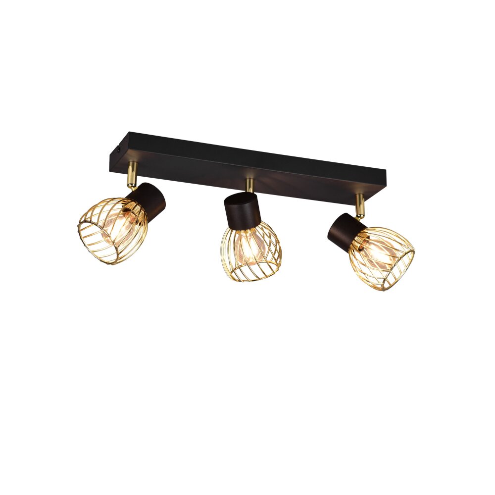 Reality Ardon Plafoniera Oro, Nero, 3-Luci main product photo