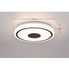 Reality BUNDA Plafoniera LED Nero, 1-Luce