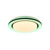 Reality Cartida Plafoniera LED Bianco, 1-Luce, Telecomando, Cambia colore