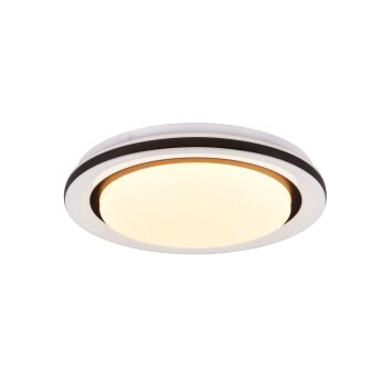 Reality Cartida Plafoniera LED Bianco, 1-Luce, Telecomando, Cambia colore