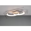 Reality Malaga Plafoniera LED Nichel opaco, 1-Luce