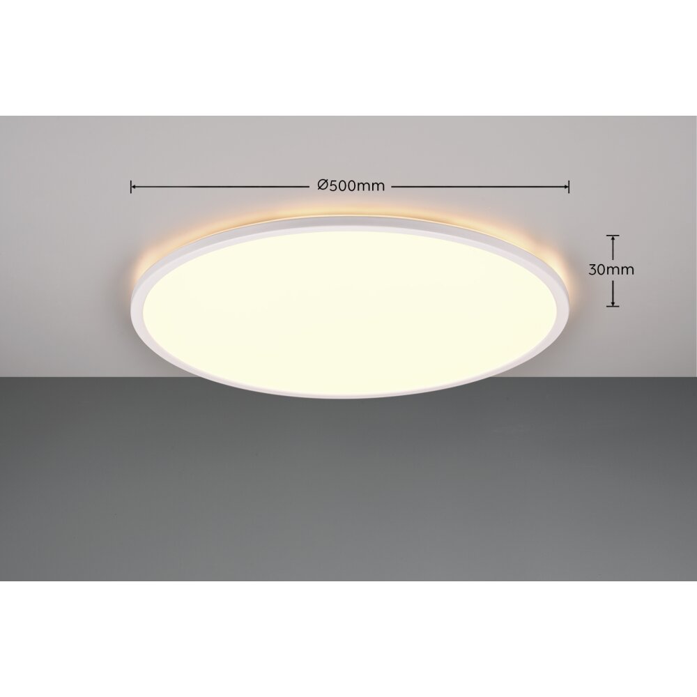Reality SCOTT Plafoniera LED Bianco, 1-Luce, Telecomando