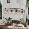 Lauden Lampadario a sospensione - Vetro Cromo, Chiaro, Grigio fumo, 4-Luci