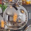 Koyoto Lampadario a sospensione - Vetro Cromo, Chiaro, Grigio fumo, 8-Luci