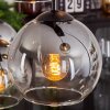 Koyoto Lampadario a sospensione - Vetro Chiaro, Grigio fumo, 8-Luci