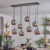 Koyoto Lampadario a sospensione - Vetro Cromo, Grigio fumo, 8-Luci