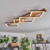 Cascada Plafoniera LED Marrone, Aspetto del legno, Nero, 1-Luce