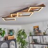 Cascada Plafoniera LED Marrone, Aspetto del legno, Nero, 1-Luce