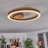 Cascada Plafoniera LED Marrone, Aspetto del legno, Nero, 1-Luce