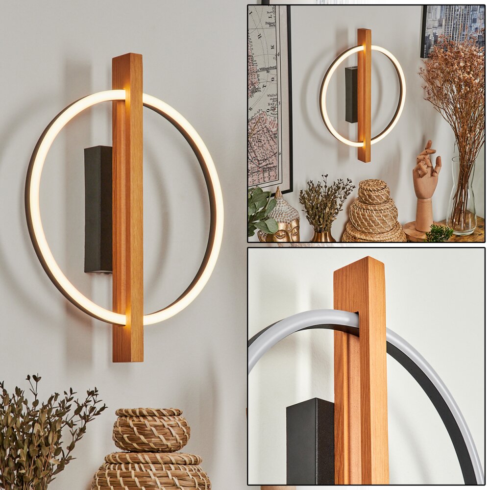 Carcano Applique LED Écru, Nero, 1-Luce main product photo